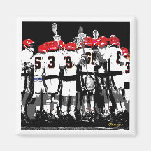 Sport Team Photo Magnet Idrottsman Fläkt Sport