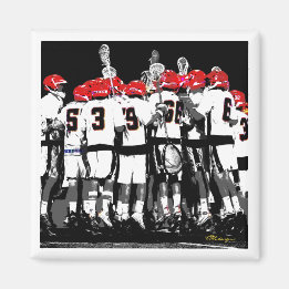 Sport Team Photo Magnet Idrottsman Fläkt Sport