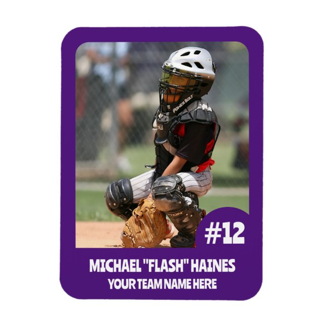 Sport Team Player (3" x4" i) Photo Magnet (Vertikal)
