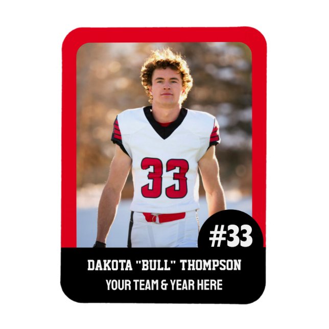 Sport Team Player (3" x4" i) Photo Magnet (Vertikal)