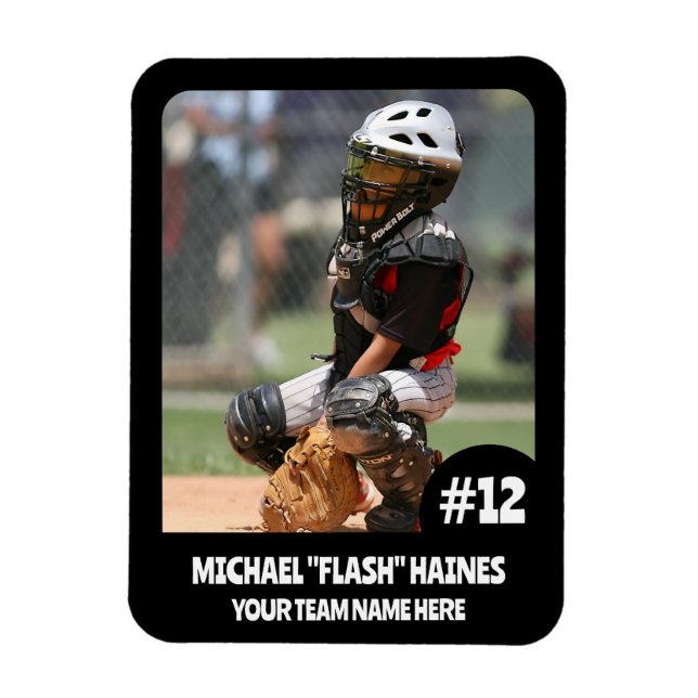 Sport Team Player (3" x4" i) Photo Magnet (Vertikal)