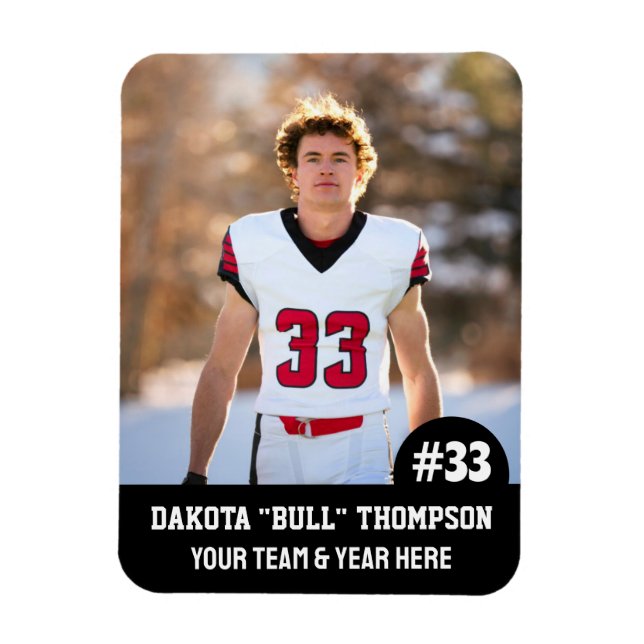 Sport Team Player (3" x4" i) Photo Magnet (Vertikal)