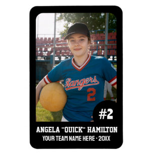 Sport Team Player (4" x 6" i) Photo Magnet
