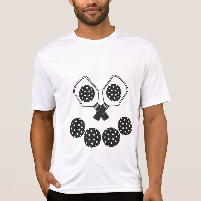 Sport-Tek Pickleball Jackolantern (vita paddlar) T Shirt (Framsida)
