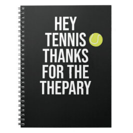 Sport Tennissaker till Spelare Lag Typografi Barn Anteckningsbok