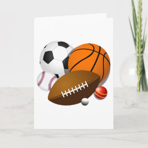 Sport-themed far kort för dag