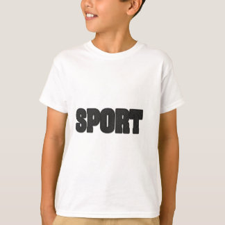 Sport Typography Design in Dimpled Rubber Texture T Shirt
