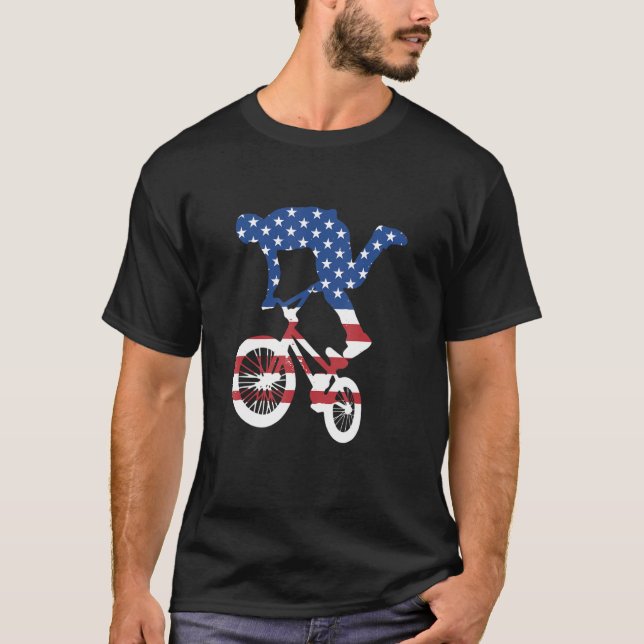 Sport Us Flag BMX_3 T Shirt (Framsida)