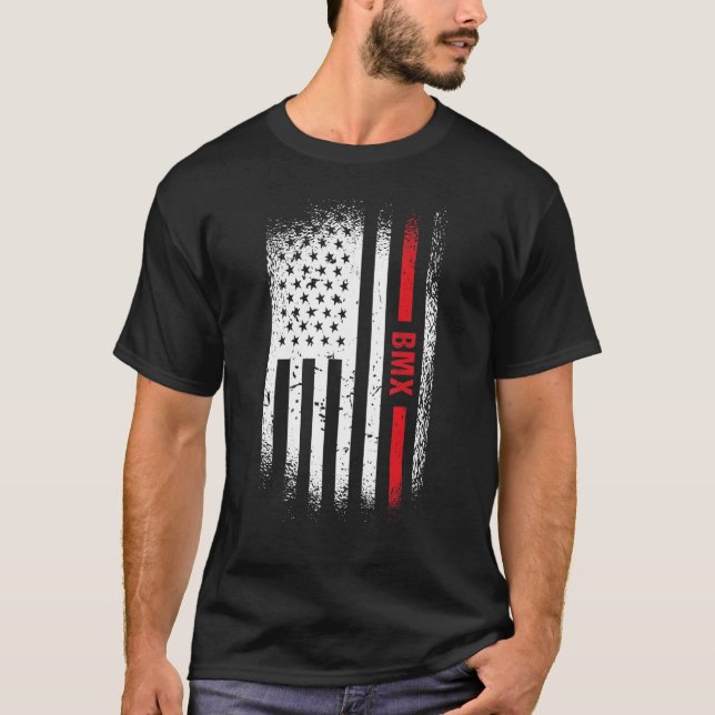 Sport Us Flag BMX_6 T Shirt (Framsida)