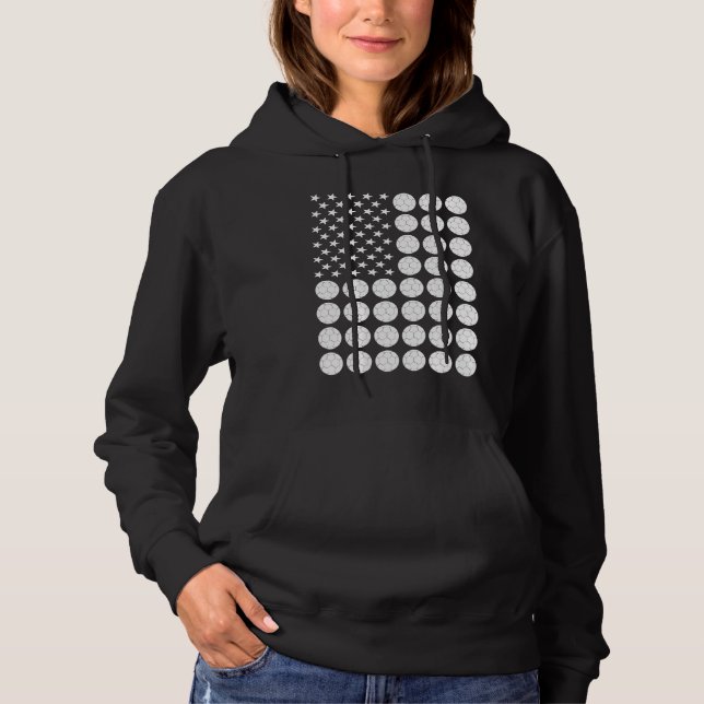 Sport Us Flag Handboll  4 T Shirt (Framsida)