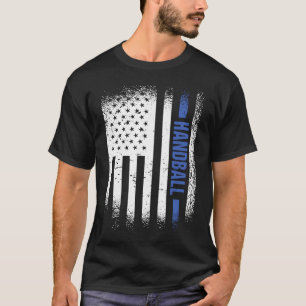 Sport US Flagga Handball 5 T Shirt