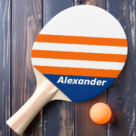Sport Vintage Stora Stadens Ränder med Namn Pingisracket