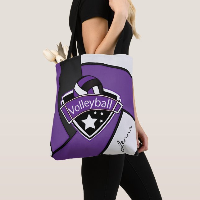 Sport Volleyball | DIY Text - Lila Tygkasse (Närbild)