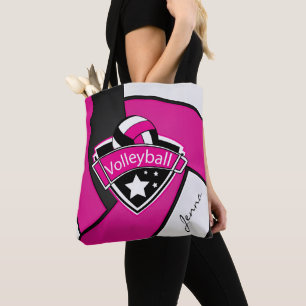 Sport Volleyball DIY Text - Rosa Tygkasse