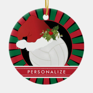 Sport Volleyball jultomte Julgransprydnad Keramik