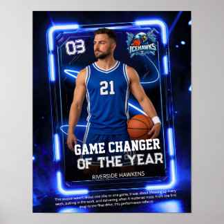Sportaffisch för basket, sportgåvaaffisch poster