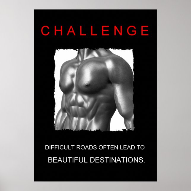 sportaktivitetsutmaning poster (Framsidan)
