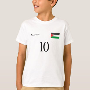 Sportanpassat Namn flagga-nummer Palestina T Shirt