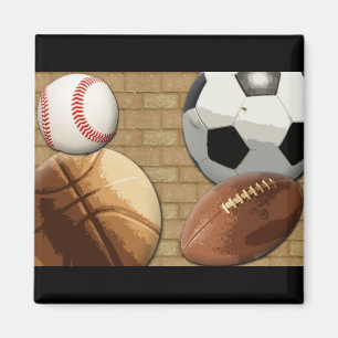 Sportar Al-Stjärna, basket/fotboll/fotboll Magnet