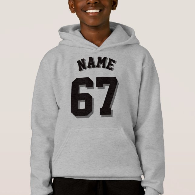 Sportar Jersey för grått- & svartungar | Tee (Framsida)