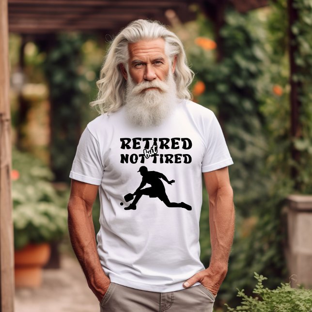 Sportar med pensionerad men inte trött pension t shirt (Skapare uppladdad)