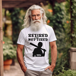 Sportar med slätt men inte trötta pension baseboll t shirt