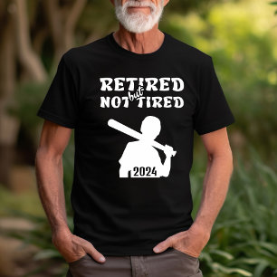 Sportar med slätt men inte trötta pension baseboll t shirt