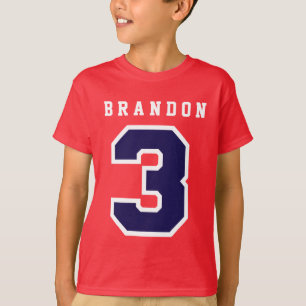 Sportar numrerar den 3rd födelsedagutslagsplatsen t-shirt
