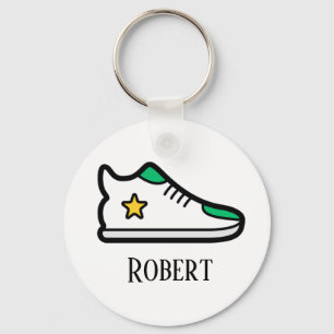 Sportar skor tillfogar din kända Keychain Nyckelring