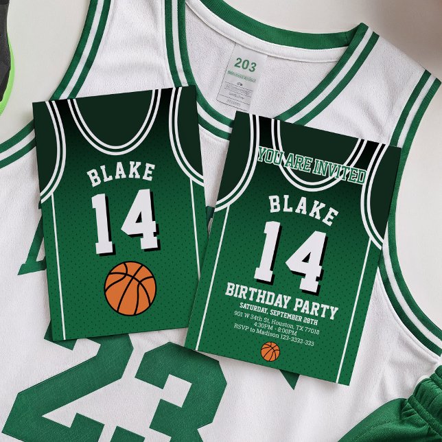 Sportarna 14 Födelsedagsfest inbjudan (Skapare uppladdad)