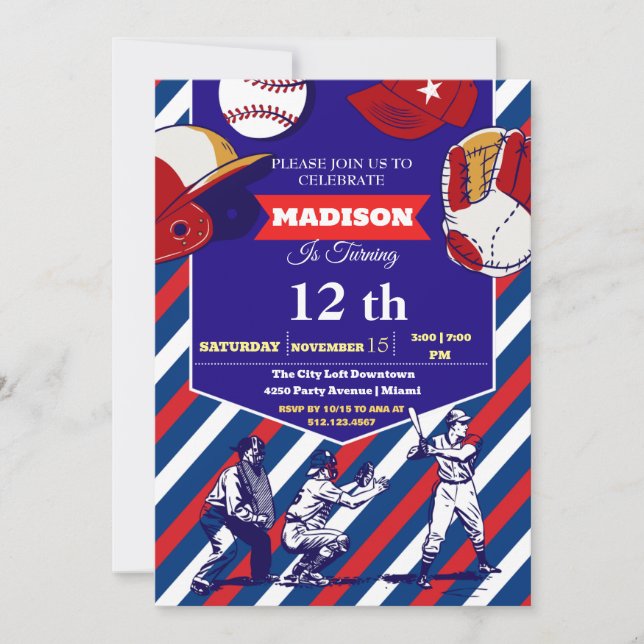 Sportarna Biljett Födelsedagsfest inbjudan (Framsida)