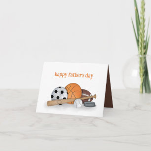 Sportarna lycklig Fars dag Kort