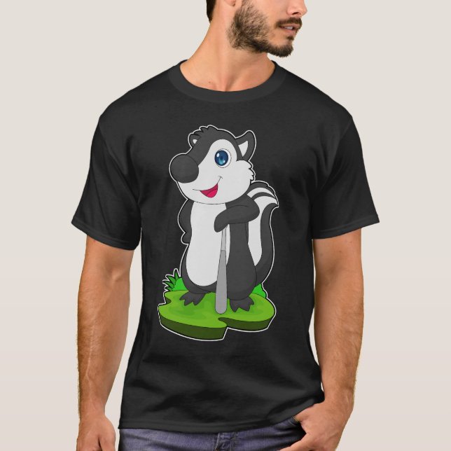 Sportarna Skunk Baseball Baseball fladdermus T Shirt (Framsida)