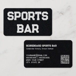 Sportbar anpassad QR Visitkort