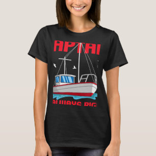 Sportbåtens Tävla Boat Owner kapten Motor Boat T Shirt