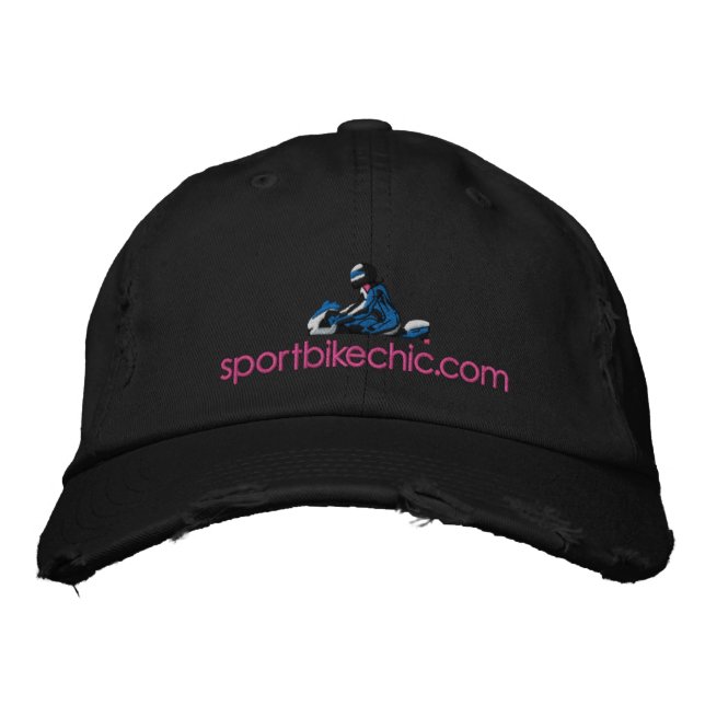 Sportbikechic.com Broderad Keps (Framsida)