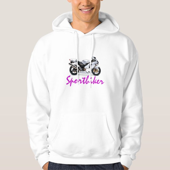Sportbiker Tröja Med Luva (Framsida)