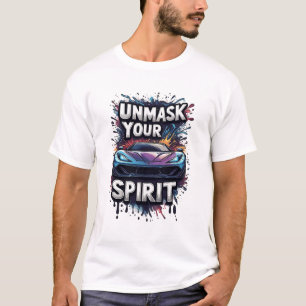🚗 Sportbil Avmaska din ande Graffiti-konst T Shirt