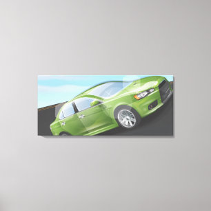 Sportbil Canvastryck