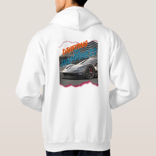 Sportbil drifting hoodie  (Baksida)
