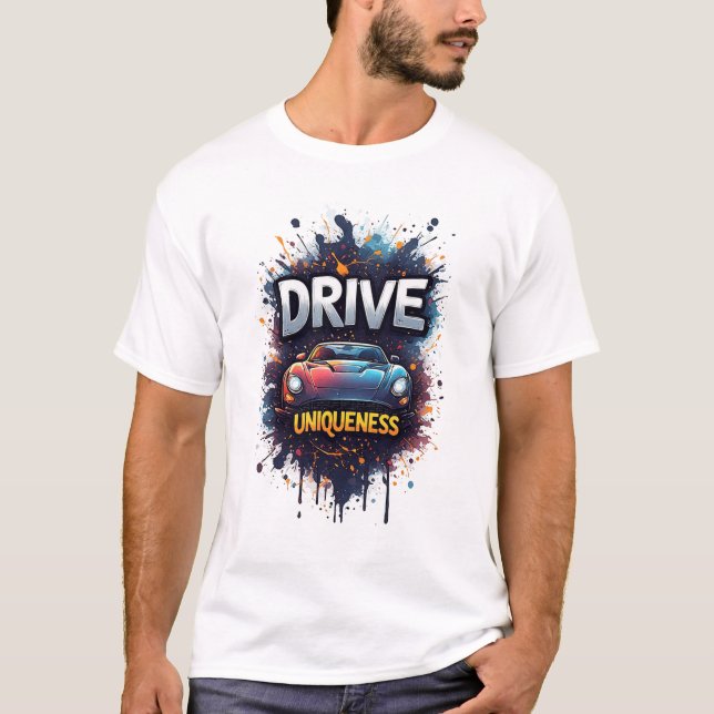 🔥 Sportbil Graffiti Kör Unikhet Stil T Shirt (Framsida)