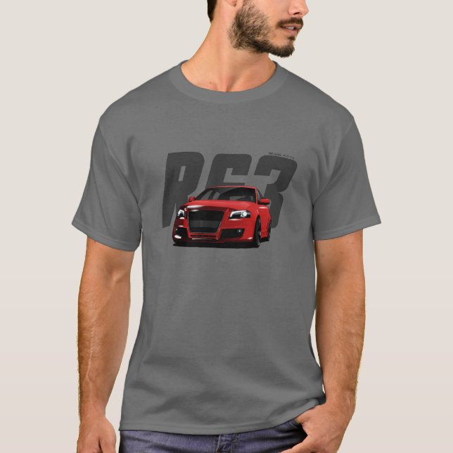 Sportbil Hett Hatch RS3 Red T Shirt (Framsida)