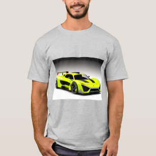 Sportbil med strömlinjeformad design och modern es t shirt