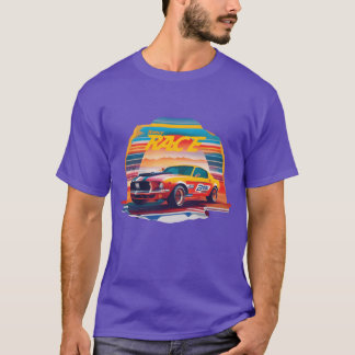 Sportbil tjej vän tjej t shirt