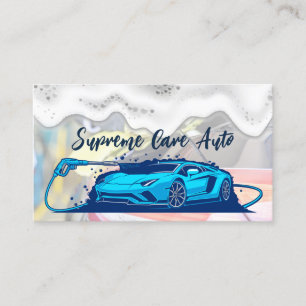 Sportbil Vatten Spray   Soap Suds Visitkort