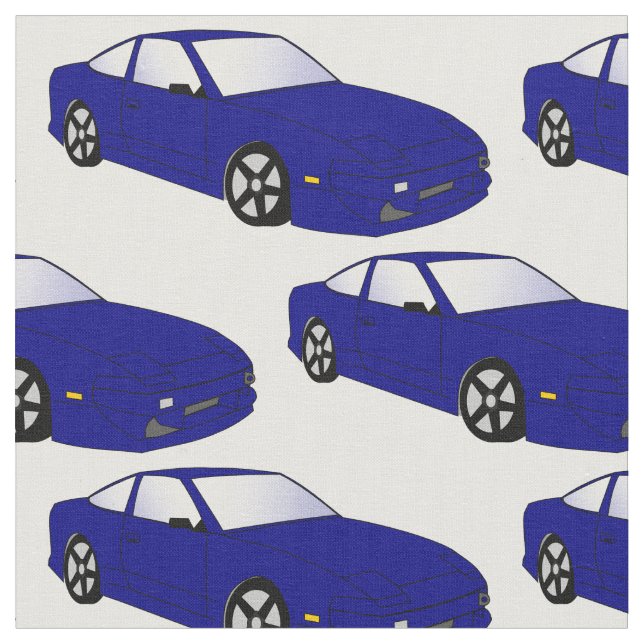 Sportbiltyg för blått JDM Tyg (Närbild)