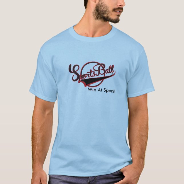 Sportboll, skjortan! t-shirt (Framsida)