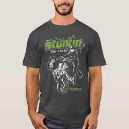 Sportcykel som hämmar Wheeliemotorcykelskjortan T Shirt