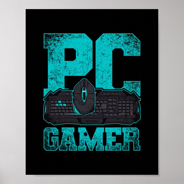 Sportdatorpresent För Datorspelare Pc Spelande Gåv Poster (Framsidan)