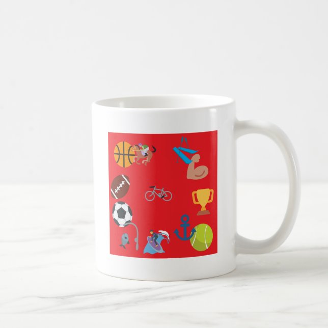 sportemoji kaffemugg (Höger)